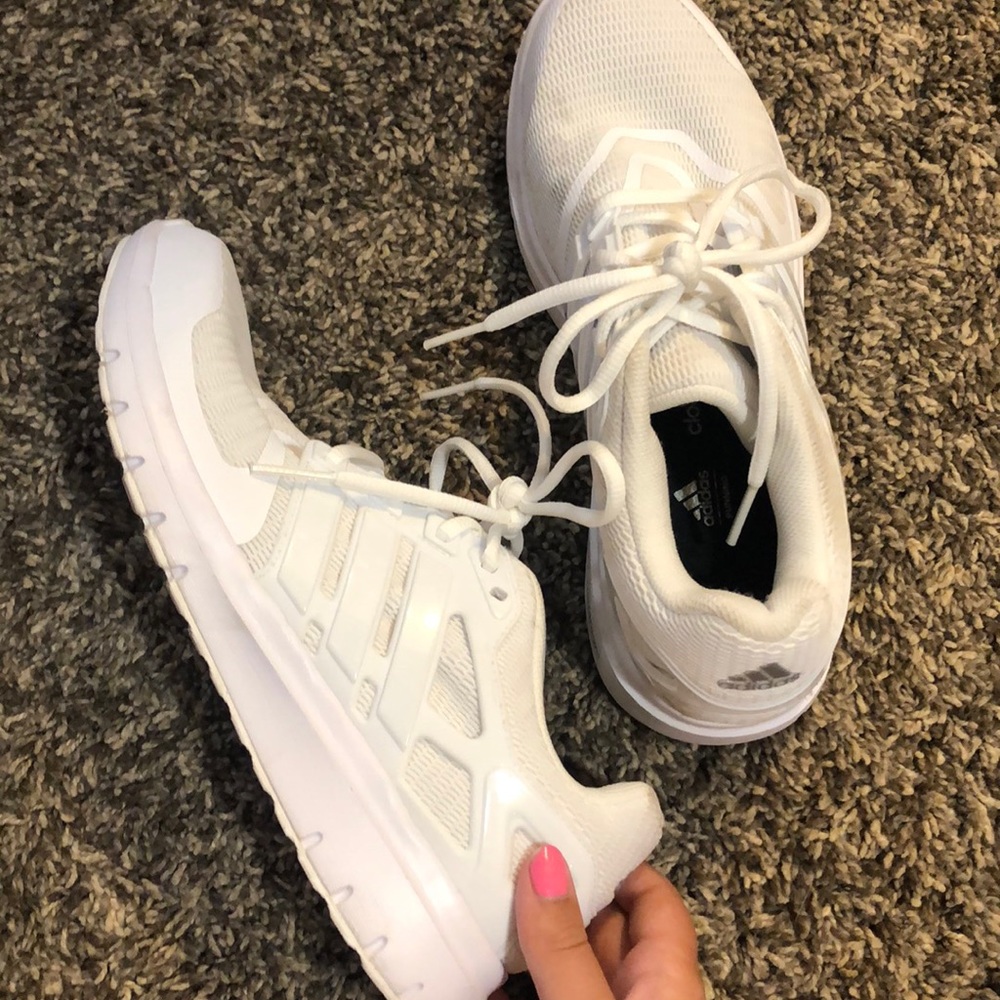 white adidas